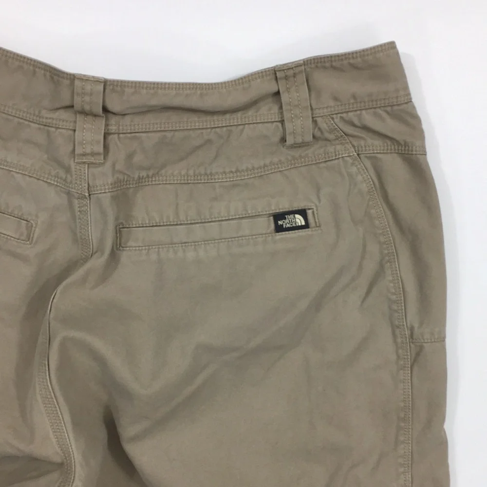 The North Face Tan Chino‎ Shorts Mens Medium Flat Front 100% Cotton